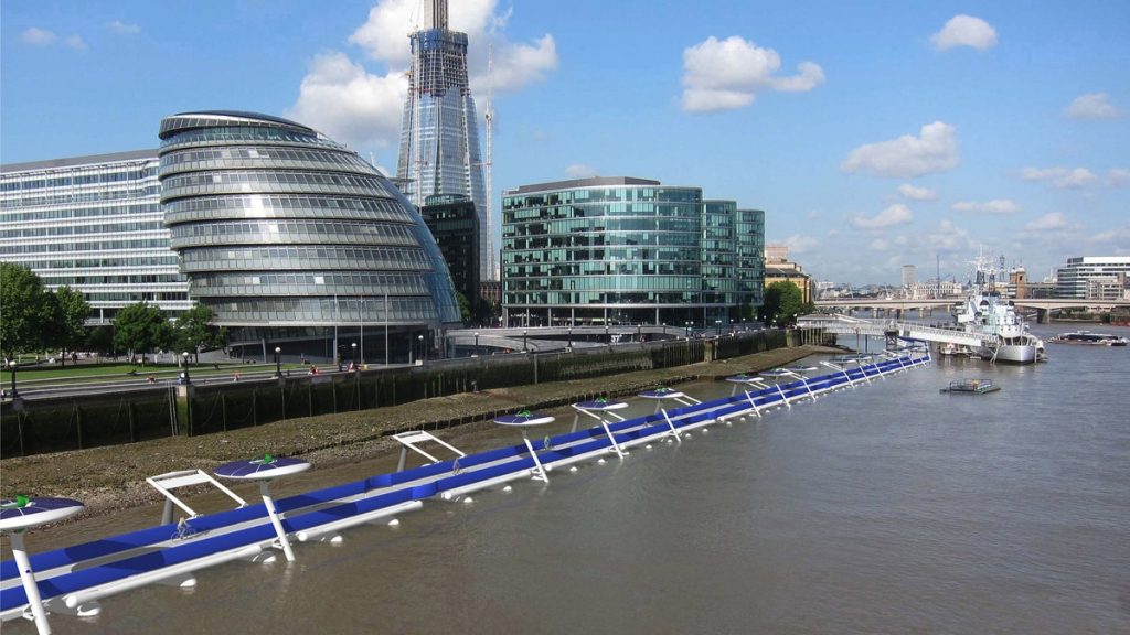 Floating cycle path proposed for London's River Thames